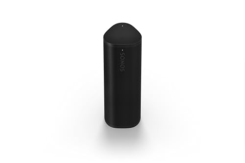 Sonos Roam 2 Extrem kompakter, mobiler WLAN Speaker - Wasserdicht - 10 Stunden Akkulaufzeit - Schwarz